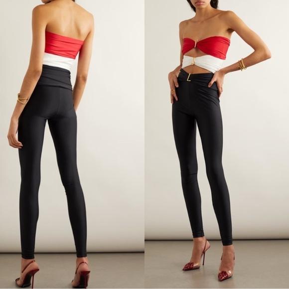 Yves Saint Laurent Spring ‘22 Colorblocked Logo Hardware Jumpsuit - Picture 1 of 16